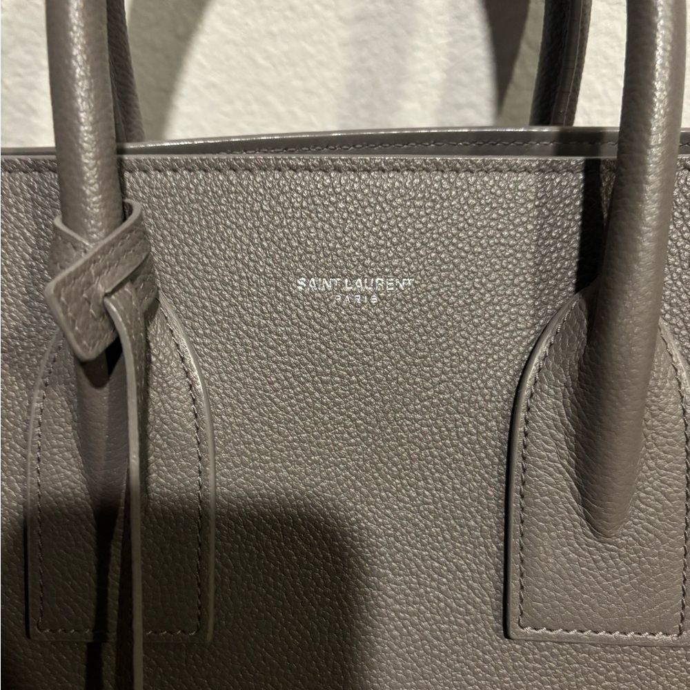 Saint Laurent sac du jour grey large - Picture 7 of 7